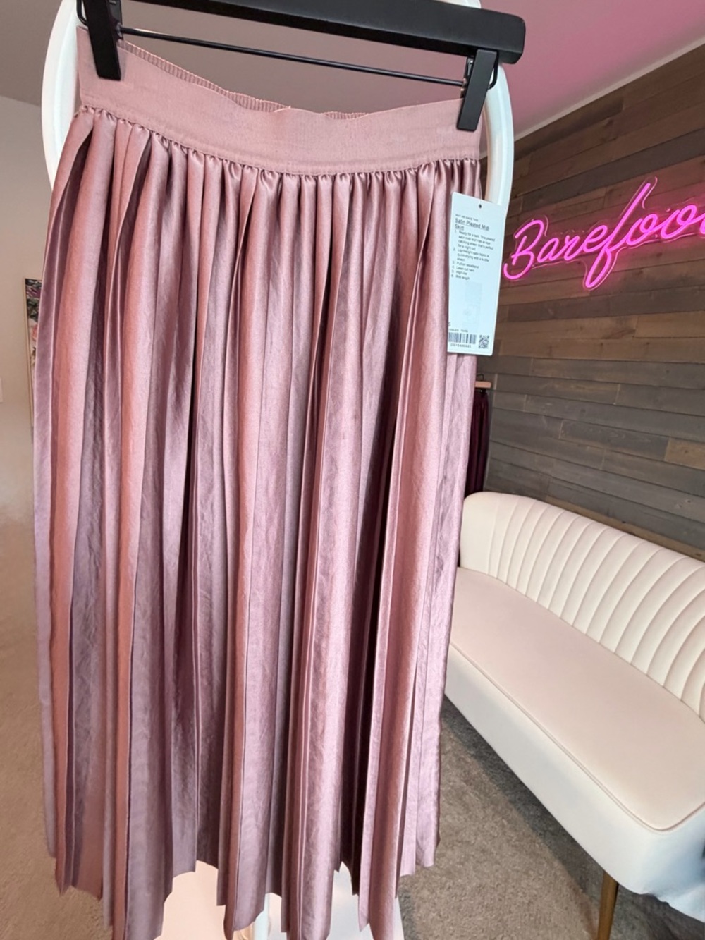Lululemon Satin Pleated Midi Skirt | Size S - Picture 2 of 8
